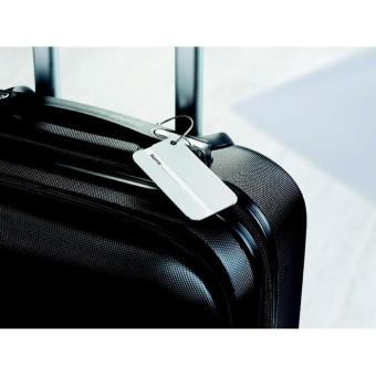TAGGY Aluminium luggage tag Flat silver