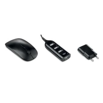 POWERSET Computer-Accessoires Schwarz