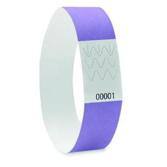  TYVEK One sheet of 10 wristbands Purple