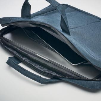 STOCKHOLM Laptop bag in 2 tone 360d Aztec blue