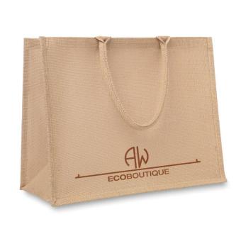 BRICK LANE Jute shopping bag Fawn