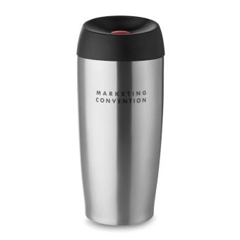UPPSALA Double wall travel cup 350 ml Flat silver