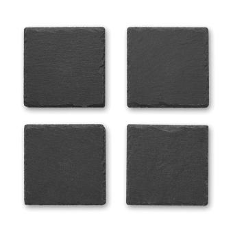 SLATE4 Untersetzer-Set Schwarz