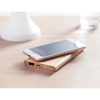 ARENA Induktive Powerbank Bambus Holz