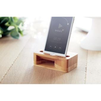 CARACOL Bamboo phone stand-amplifier Timber