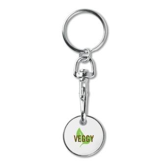 TOKENRING Key ring token (€uro token) White