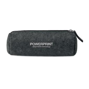 PENLO Schlampermäppchen Filz Steingrau