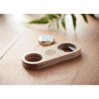 VALBAMPER Oval Bamboo bottle opener Timber