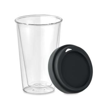 BIELO TUMBLER Borosilikat Trinkglas 350ml Schwarz