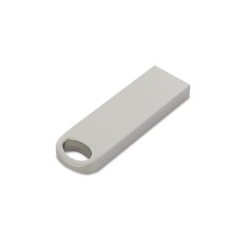 USB Stick Metal Star Oval Silver | 128 MB