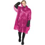 Ziva disposable rain poncho with storage pouch Pink