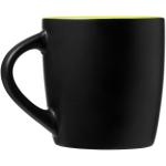 Riviera 340 ml ceramic mug, black Black, lime