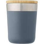 Lagan 300 ml copper vacuum insulated stainless steel tumbler with bamboo lid Skyblue