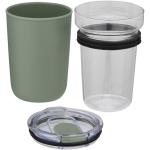 Bello 420 ml glass tumbler with recycled plastic outer wall Mint