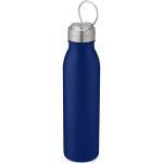 Harper 700 ml Sportflasche aus Edelstahl mit Metallschlaufe Mittelblau