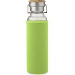 Thor 660 ml glass bottle with neoprene sleeve Lime