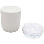 Hudson 180 ml doppelwandiger Becher aus recyceltem Kunststoff Weiß
