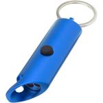 Flare RCS recycled aluminium IPX LED light and bottle opener with keychain Dark blue