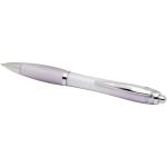 Nash RCS recycled plastic ballpoint pen with coloured barrel and grip (blue ink) Lilac