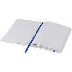 Spectrum A5 white notebook with coloured strap White/royal