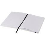 Spectrum A5 white notebook with coloured strap White/black