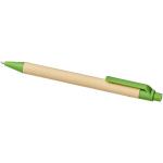 Berk recycled carton and corn plastic ballpoint pen Green