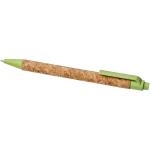 Midar cork and wheat straw ballpoint pen Apple green