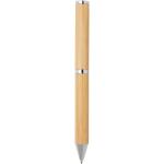 Apolys bamboo ballpoint and rollerball pen gift set  (black ink) Nature