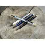 Cyrus recycled aluminium ballpoint pen (blue ink) Navy