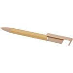 Delfina phone holder pen (black ink) Oatmeal