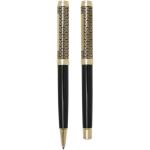 Legato ballpoint and rollerball pen set (blue ink) Gold