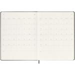 Moleskine Hardcover 12 Monate Wochenkalender XL Schwarz
