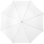 Lisa 23" auto open umbrella with wooden handle White