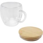 Lenora 250 ml Glasbecher mit Bambusdeckel Transparent