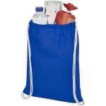 Oregon 100 g/m² cotton drawstring bag 5L Dark blue
