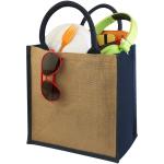 Chennai Jute Tragetasche 16L Natur/Marine