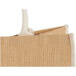 Harry coloured edge jute tote bag 25L, nature Nature,white