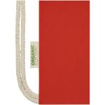 Orissa 140 g/m² GOTS organic cotton drawstring bag 5L Red