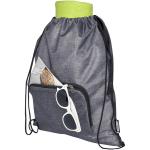 Ash recycled foldable drawstring bag 7L Graphite