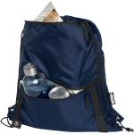 Adventure recycled insulated drawstring bag 9L Navy