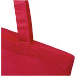 Madras 140 g/m2 GRS recycled cotton tote bag 7L Red