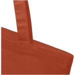 Madras 140 g/m² Baumwoll Tragetasche aus GRS recycelter Baumwolle, 7L Ziegelstein