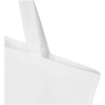 Madras Blend 140 g/m² Tragetasche aus GRS-recycelter Baumwolle 7L Weiß