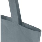Madras Blend 140 g/m² Tragetasche aus GRS-recycelter Baumwolle 7L Grau