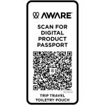 Trip Aware™ Recycelter Reisekulturbeutel 2 L, hellblau Hellblau, Drücker blau