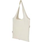 Madras Blend 140 g/m², GRS-zertifizierte, faltbare Baumwoll Tragetasche, 7 l Natur