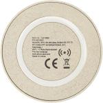 Naka kabelloses 5W Ladepad aus Weizenstroh Beige