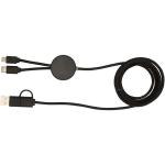 Citala 150 cm 5-in-1 Kabel aus recyceltem Kunststoff für Datenübertragung und 27W Schnellladung Schwarz