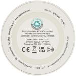 Freal 15W recycled plastic wireless charging pad White