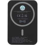 Acrab 5000 mAh 15W magnetic wireless power bank with 20W PD - made from recycled plastic Black